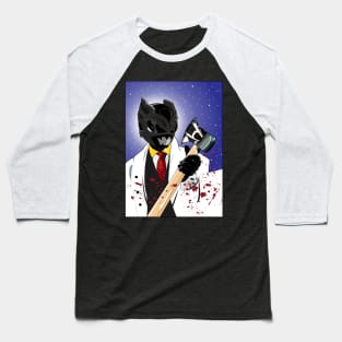 American Psycho Ranger Black Baseball T-Shirt